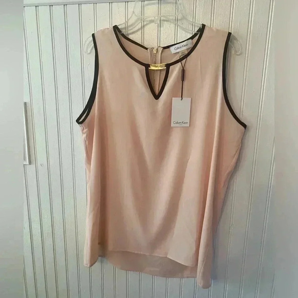 NWT Calvin Klein Suiting sleeveless blouse - Picture 1 of 8